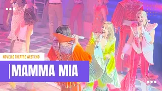 Mamma Mia West End London Novello Theatre tour of Box A closing songs Mazz Murray