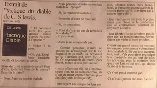 La Tactique du Diable par CS LEWIS en 1942