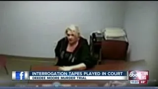 During interrogation, DeeDee Moore offers multiple explanations for Shakespeare's death