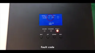 SRNE inverter  Fault introduce