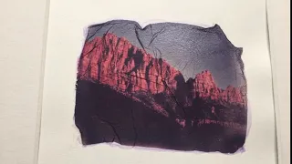 Emulsion Lift Transfer Print