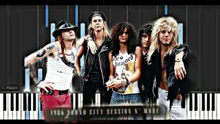 Guns N' Roses - November Rain (Audio / Piano Version / 1986 Sound City Session) | Synthesia