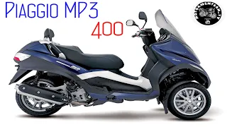 Необычный трехколесный скутер Piaggio MP3 400.