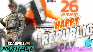 Happy #Republic DAY  #Kesari #Song Montage 3D Animation 🌹🇮🇳 @ScarFall2.0