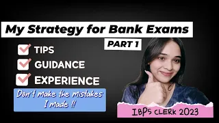 My banking Journey | How I cleared bank exams in my first attempt |
