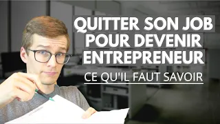 Quitter son travail pour lancer un business en ligne (ce qu’il faut savoir)