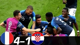 France vs Croatia 4-1 All Goals & Highlights HD