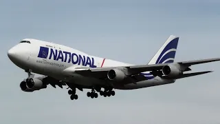 National Airlines Boeing 747-400F Landing at RAF Lakenheath