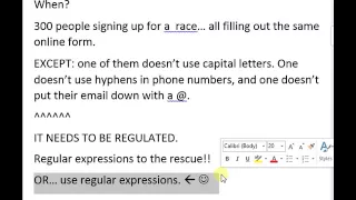 REGEX video tutorial CS 1111