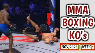 MMA & Boxing Knockouts, November 2023 | Week 1