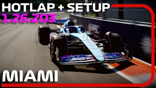 F1 23 MIAMI Hotlap + Setup (1:26.203) - 14 th Worldwide Ranking !!