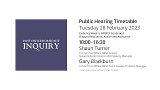 Gary Blackburn - Day 40 PM (28 Feb 2023) - Post Office Horizon IT Inquiry