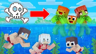 Minecraft BUT AIR KILLS JJ and Mikey Family - Maizen Challenge