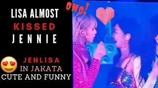 LISA Almost Kissed Jennie!!! [JENLISA] So Cute and Funny Moments in Jakarta Day1