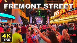 [4K HDR] Fremont Street Las Vegas WalkingTour | Sept 2023 | Las Vegas, Nevada