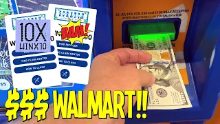 $$$ WINS at WALMART! $100 LOTTERY TICKET