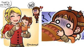 HTTYD | HTTYD Comics | Hiccstrid Comics: Story After The Wedding(p1)