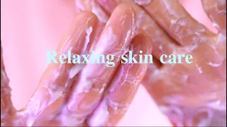 [ASMR No talking] 스킨케어 asmr 노토킹 / 스킨케어샵, 클렌징 케어 (후시녹음 / 노토킹) Relaxing skincare (layered sounds)