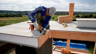 We built a cheap house. A new technology. Step by step construction process