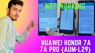 Honor  Huawei 7a+7a Pro [AUM-L29] Frp+Google Account Bypass 2022 Without PC 100% Fix by TechHouseFrp