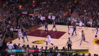 JR Smith 3pt Shot - Assist: LeBron James - 2017 NBA Finals Game 4 Warriors vs Cavs
