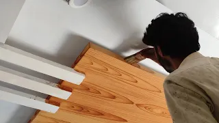 Diy idea Wood Grain on pop ceiling top