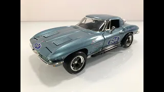 1963 Chevrolet Corvette Stingray Edelbrock Washburn Chevrolet, Santa Barbara 1:18 Diecast Car - Ertl