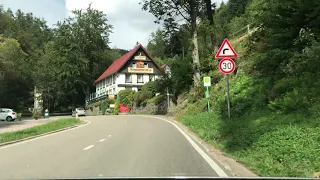 Driving  going to the black forest germany