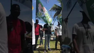 Clima de festa na casa de Jair Bolsonaro