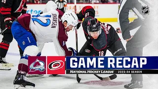 Colorado Avalanche vs Carolina Hurricanes | February 08, 2024 | Game Highlights | NHL Regular Season