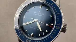 Blancpain Fifty Fathoms Bathyscaphe 38MM 5100-1140-O52A Blancpain Watch Review