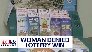 Woman denied lottery win over unemployment payments