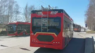 Кемерово, троллейбус ПКТС-6281.01 «Адмирал»  № 52 (рестайлинговый). Первый день на линии