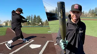 Hitting with the 2023 Rawlings ICON | BBCOR Baseball Bat Review (RETURN OF THE GLOWSTICK 😳)