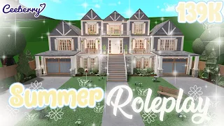 Bloxburg | Summer Family Roleplay House 139k No large plot | Speed Build