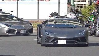 【大黒PA】スーパーカー加速サウンド／Supercars sound in Japan. Aventador, GT3RS, Vanquish volante, and more！ #スーパーカー