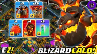 AUTO RATA! BLIZARD LALO (LAVALOON) - STRATEGI PUSH & WAR TH 14 | COC INDONESIA