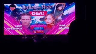 Full Attack on Titan Q&A ft. Bryce Papenbrook and Trina Nishimura | Anime Fiesta 2022 - McAllen, TX