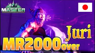 SF6 ♦ MR2000 Juri Madness Attack Power♦ Master Rank  Juri（ジュリ）ft.KanProよっさん