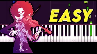 Binks' Sake (One Piece) -  EASY Piano Tutorial + Music Sheets