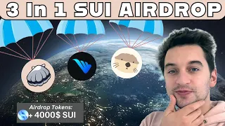 How To Earn 3 SUI Airdrops - 3 In 1 Crypto Airdrop Strategy