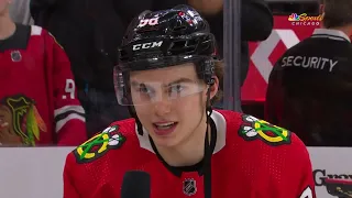 Rookie Connor Bedard reacts to OT game winner in Chicago 🚨 | NHL on ESPN