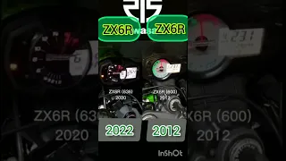 Kawasaki Ninja ZX6R vs ZX 636 #bike #motorcycle #motovlog #viral #top #foryou #music #marvel #capcut