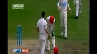 Phil Hughes hit by bouncer Original Video on 25 November 2014