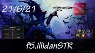 F5.illidanSTR - Night Stalker Safeline | Patch 7.00 | Dota 2 Gameplay | Full Game