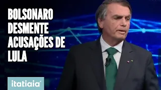 FAKE NEWS: BOLSONARO DESMENTE ACUSAÇÕES E DETONA LULA EM DEBATE DA BAND