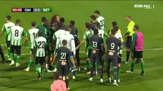 OM 1-1 Betis • Bagarre générale après la provocation sur Guendouzi ! • HD