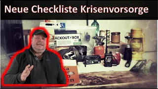 Blackoutvorsorge / Krisenvorsorge für Anfänger. Checkliste für Blackout