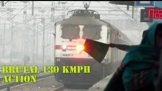 Amritsar Shatabdi At Full Speed : 130KMPH : SONIPAT SKIP