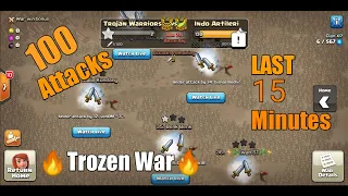 World's Best Trozen War Ever 😱|| 100 Attacks in last 15 Minutes || Epic war 🔥🔥🔥